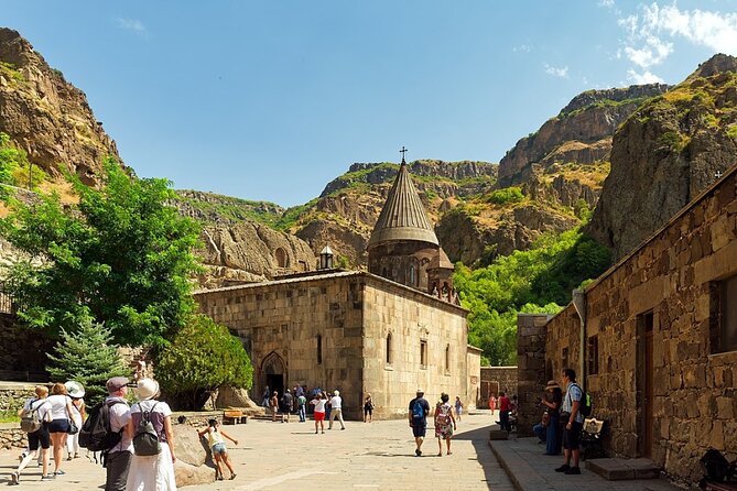 Charents Arch, Garni, Symphony of Stones , Geghard, Lake Sevan - Geghard, a monastery cut into the mountain