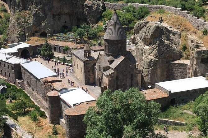 Garni, Geghard, Charent's Arch, Symphony of Stones & LavashBaking - Charents Arch and the Mount Ararat view
