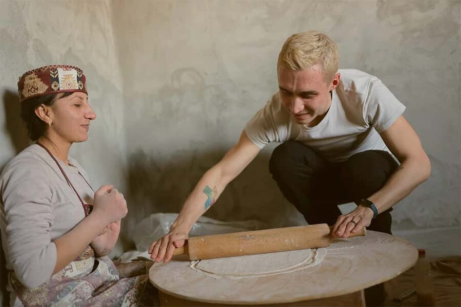 Garni & Geghard Small-Group Day Trip with Lavash Baking - Lavash baking in a traditional tonir