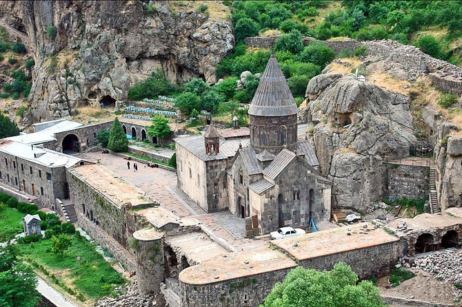 Group Tour: Garni, Symphony of Stones, Geghard, Lavash Baking - Charents Arch and the first mountain views