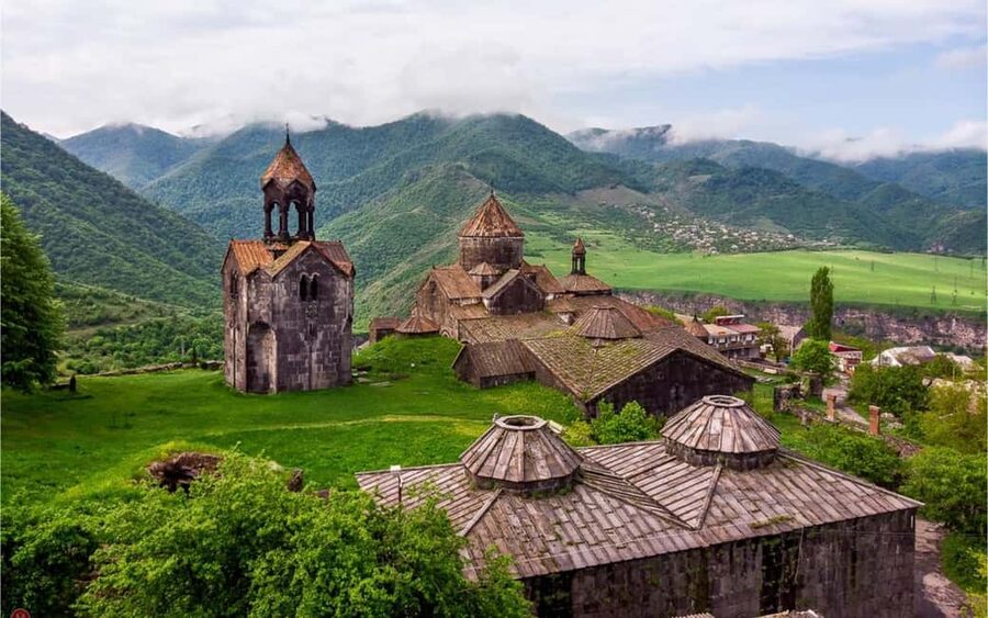 Haghpat, Sanahin & Odzun, Mendz Er or Zarni - Parni Caves - Haghpat, a monastery above the Debed gorge