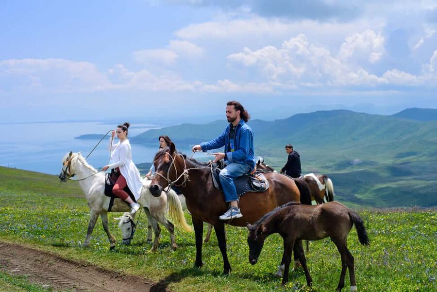 Horseback Adventure in Armenia’s Highland Pastures - Riding toward Mount Yeghnasar