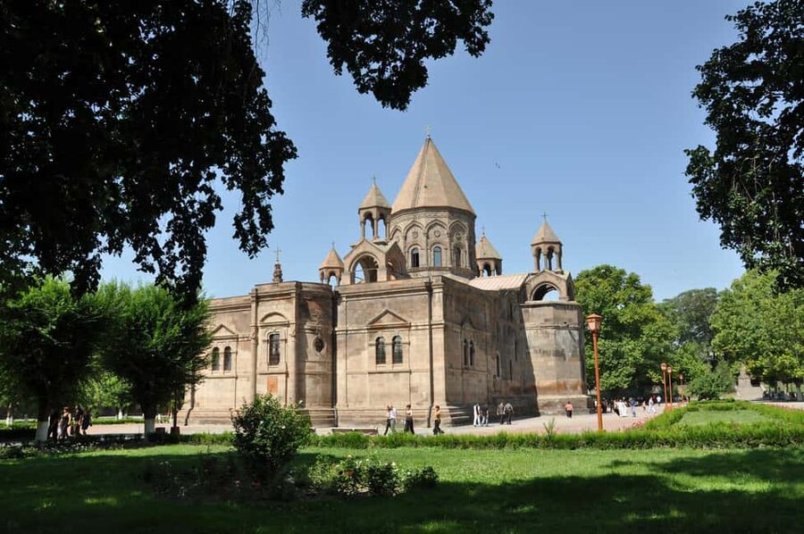 Khor Virap, Echmiadzin & Zvartnots UNESCO Small-Group Tour - St. Hripsime Church and classical Armenian design