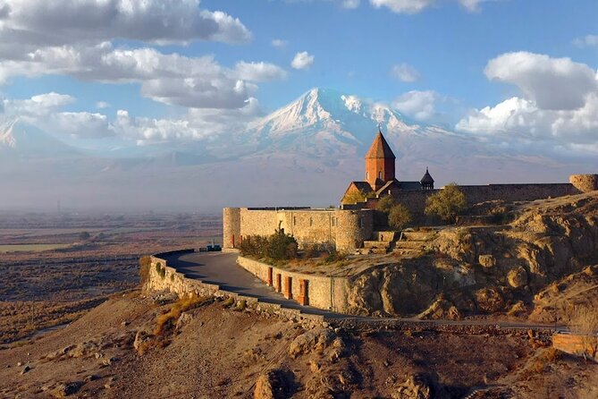 Khor Virap, Garni, Geghard, Syphony & Charents Arch Day Tour - Charents’ Arch and the Mount Ararat view