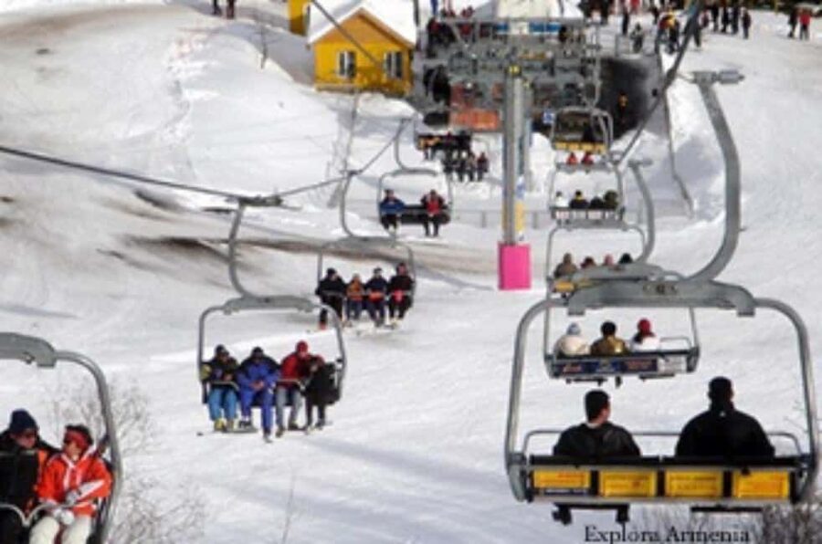 Private Day Trip from Yerevan to Tsaghkadzor & Lake Sevan - Riding the Tsaghkadzor ropeway in winter