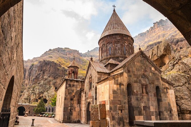 Private Tour to Garni Temple, Geghard & Khor Virap Monasteries, Azat Reservoir - Geghard, where the monastery enters the mountain