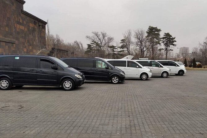 Transfer from Yerevan to Tbilisi - Inside the six or eight-seat minivan