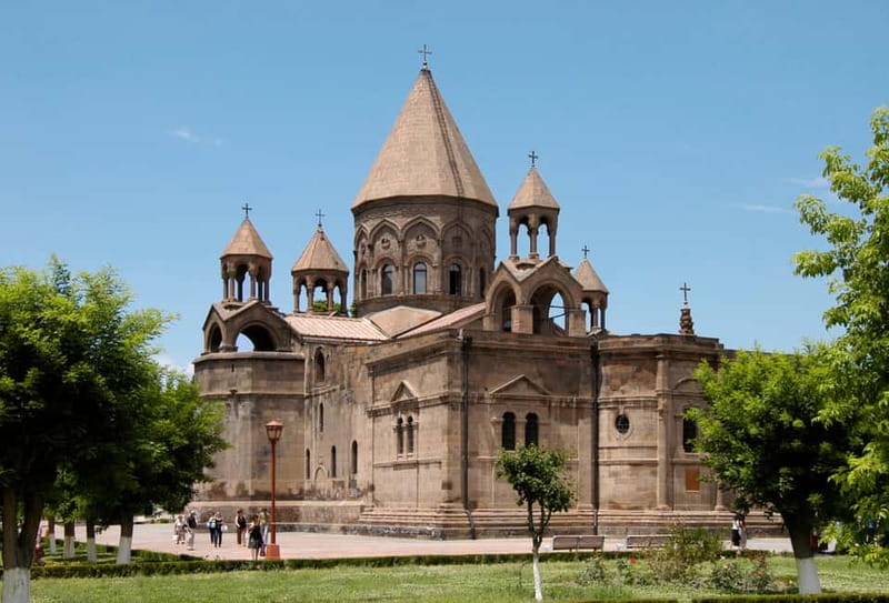Yerevan: Echmiadzin, Hripsime, Gayane, Zvartnots Temple Tour - Meeting the coach near Republic Square