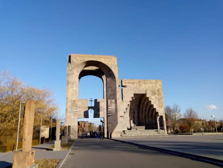 Yerevan: Echmiadzin, Hripsime, Gayane & Zvartnots Tour - Zvartnots ruins and the Mount Ararat view