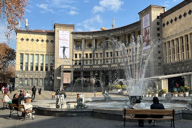 Yerevan Walking Tour - The Cascade Complex and views toward Mount Ararat